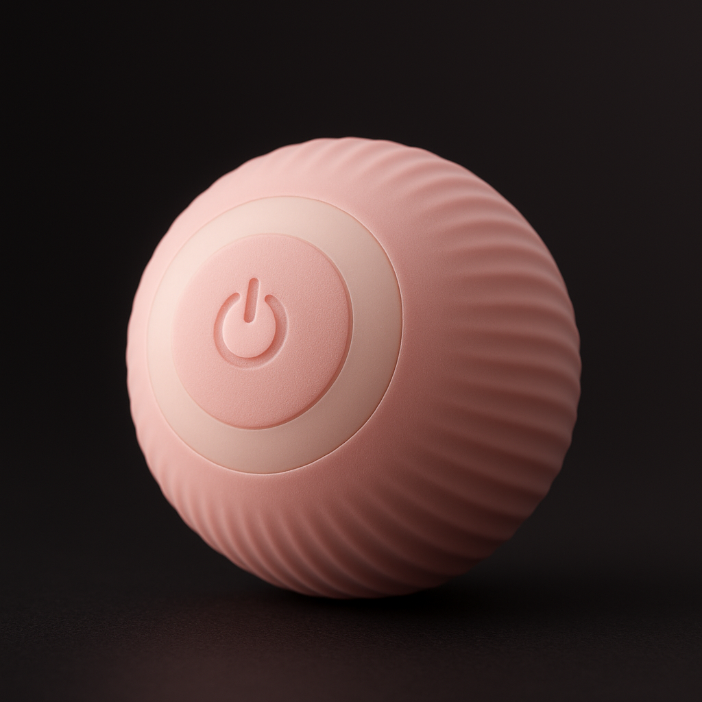 Interactive automatic pink dog ball, ideal for keeping your pet active and entertained. This smart toy moves on its own, encourages exercise, and combats boredom.